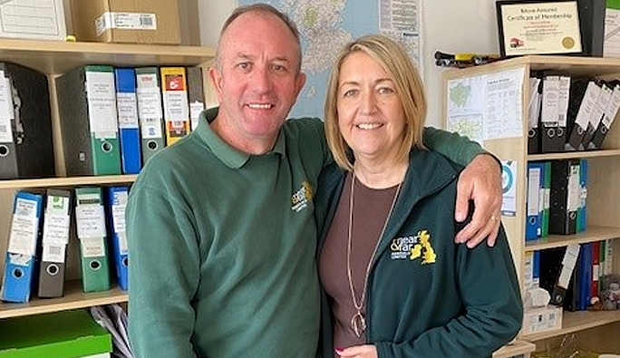 Elaine and martyn Owners and husband and wife Martyn and Elaine