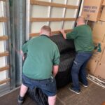 Piano on lorry